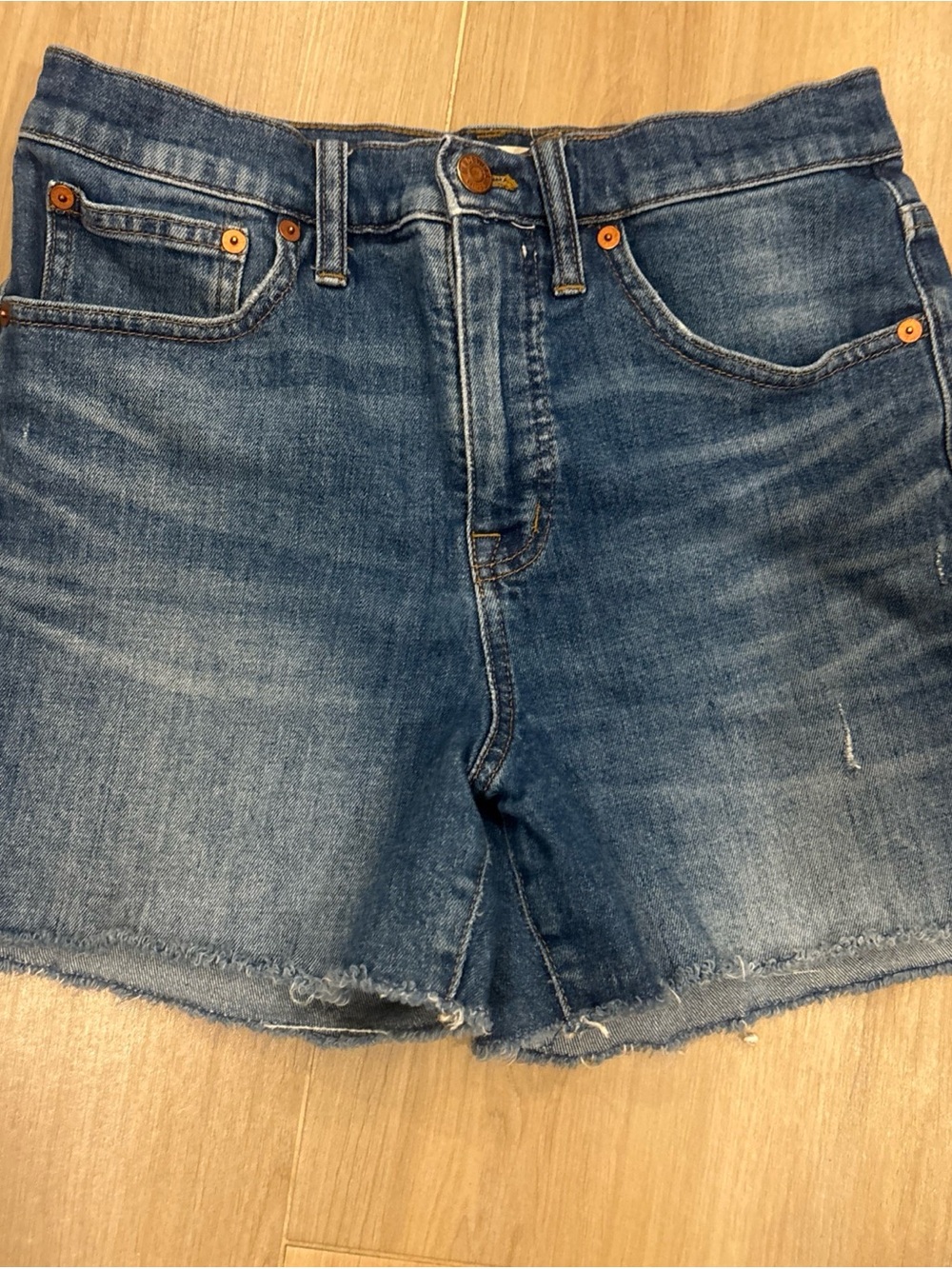 Madewell Classic High-Rise Denim Cutoff Shorts Blue Size 27